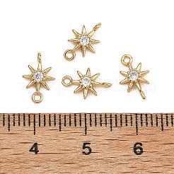 SHEGRACE Brass Clear Cubic Zirconia Charms&nbsp;XGRQ2O907-426G