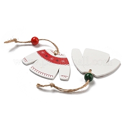 9Pcs 3 Styles Christmas Wood Pendant Decorations Set&nbsp;WOOD-U004-01F