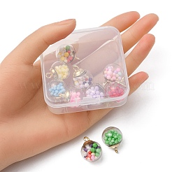 10Pcs Glass Ball Pendants&nbsp;GLAA-YW0001-78