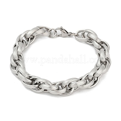Hip-hop Style 304 Stainless Steel Rope Chains Bracelets for Men Women&nbsp;BJEW-Z105-01P