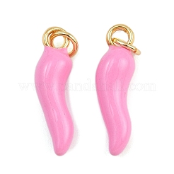 Brass Enamel Pendants&nbsp;KK-I377-01G