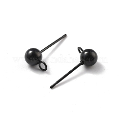 304 Stainless Steel Stud Earring Findings Ion Plating(IP)&nbsp;STAS-P099-04EB