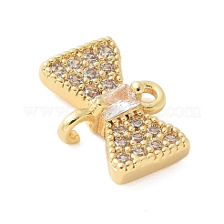Brass Micro Pave Cubic Zirconia Connector Charms&nbsp;KK-U056-53G