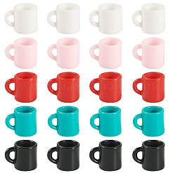 30Pcs 5 Colors Resin Miniature Food Play Doll House Accessories Charm&nbsp;AJEW-TA0003-11