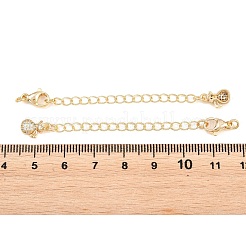 Brass Curb Chain Extender&nbsp;KK-P354-21G