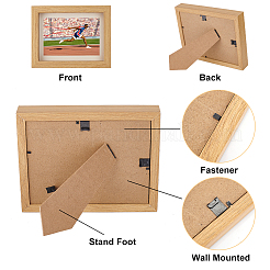 Natural Wood Photo Frames&nbsp;DJEW-WH0039-88