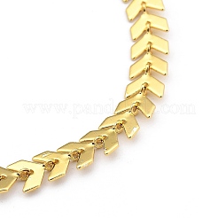 Brass Cobs Chain Bracelets&nbsp;BJEW-JB05409-01