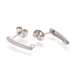 Non-Tarnish 304 Stainless Steel Stud Earring Findings&nbsp;X-STAS-Q223-04