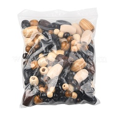 152Pcs 12 Styles Dyed Natural Maple Wood Beads&nbsp;WOOD-FS0002-53