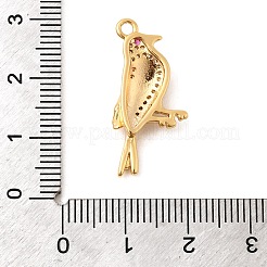 Brass Micro Pave Cubic Zirconia Pendants&nbsp;KK-C117-08G