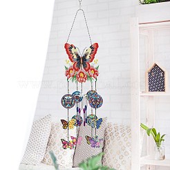 DIY Diamond Painting Butterfly Sun Catcher Wind Chime Kits&nbsp;PW-WG14800-01
