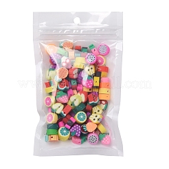 100Pcs Handmade Polymer Clay Fruit Theme Beads&nbsp;CLAY-YW0001-10