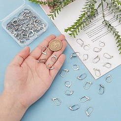 80Pcs 4 Styles 304 Stainless Steel Leverback Earring Findings&nbsp;STAS-AR0002-38