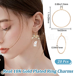 20Pcs Brass Pendants&nbsp;KK-BBC0011-56