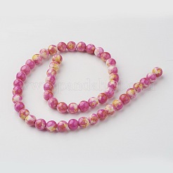 Natural Ocean White Jade Bead Strands&nbsp;G-G916-8mm-03