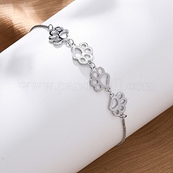 Brass Box Chain Slider Bracelets&nbsp;BJEW-S169-01P