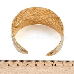 304 Stainless Steel Cuff Bangles for Women&nbsp;BJEW-G757-01GP