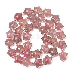 Natural Strawberry Quartz Beads Strands&nbsp;G-Z080-A19-10mm