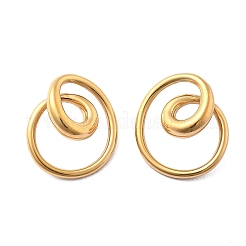 304 Stainless Steel Stud Earrings&nbsp;EJEW-D319-02G