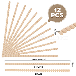 12Pcs Wood Craft Sticks&nbsp;WOOD-PH0003-80B