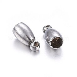 Tarnish Resistant 304 Stainless Steel Cord Ends&nbsp;STAS-O107-12P