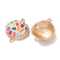 Printed Alloy Enamel Connector Charms&nbsp;AL-CBA2638-01A