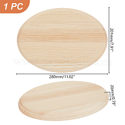 Unfinished Natural Beech Wood Cabochons for DIY Handmade&nbsp;WOOD-WH0125-12