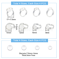 DIY Blank Dome Ring Making Kit&nbsp;DIY-UN0004-76