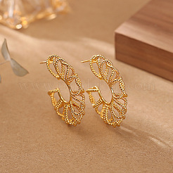 Brass Stud Earrings for Women&nbsp;WGB854C-01