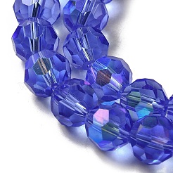 Electroplate Transparent Glass Beads Strands&nbsp;EGLA-A035-T10mm-L14