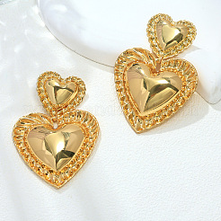 Iron Alloy Dangle Stud Earrings&nbsp;WG16CC0-01