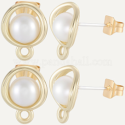 20Pcs Alloy Stud Earring Findings&nbsp;FIND-BBC0004-35