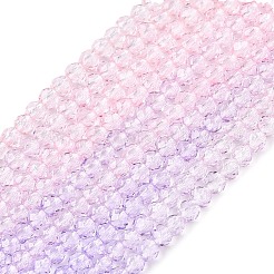 Transparent Gradient Color Glass Beads Strands&nbsp;GLAA-G101-2mm-18