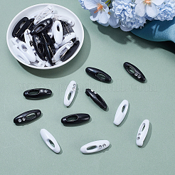 40Pcs Plastic Oval Brooch&nbsp;JEWB-NB0001-25A