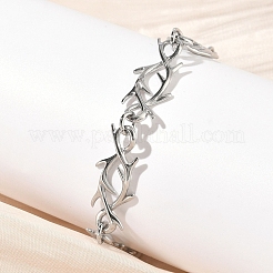 304 Stainless Steel Link Chain Bracelets for Women&nbsp;BJEW-D385-07P