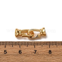 Brass Fold Over Clasps&nbsp;KK-Z121-25G
