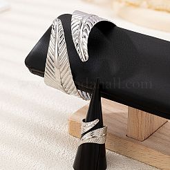 Leaf Alloy Cuff Bangle & Cuff Ring Sets&nbsp;FS-WGCE308-01