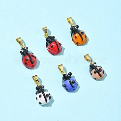 6Pcs Handmade Lampwork Pendants&nbsp;LAMP-FS0001-57A