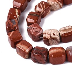 Natural Red Jasper Beads Strands&nbsp;G-Q608-10M