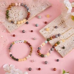 140Pcs 7 Style Natural Gemstone Beads&nbsp;G-SZ0001-99A
