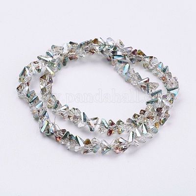 Electroplate Glass Beads Strands&nbsp;EGLA-J145-6mm-HP04-1