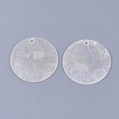 Capiz Shell Pendants&nbsp;SHEL-S276-23A-1