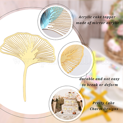 Acrylic Mirror Cake Toppers&nbsp;FIND-WH0152-207-1