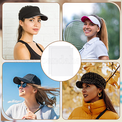 Cap Brim Plastic Board&nbsp;DIY-WH0591-246B-02-1