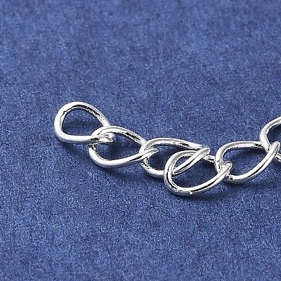 Rack Plating Brass Curb Chain Extender&nbsp;KK-Q807-15S-1