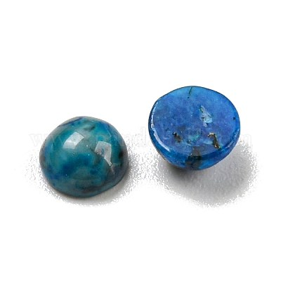 Natural Blue Agate Dyed Cabochons&nbsp;G-H309-03-48-1