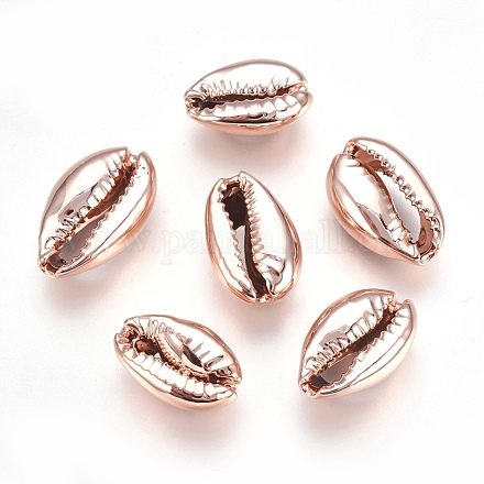 Electroplated Shell Beads BSHE-O017-13RG-1