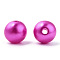 Spray Painted ABS Plastic Imitation Pearl Beads, Round, Magenta, 8x7.5mm, Hole: 1.8mm, about 2080 pcs/500g
