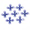 Plastic Beads, Flower, Blue, 17.5x17.5x7.5mm, Hole: 0.9mm