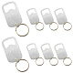 8Pcs Stainless Steel Keychains&nbsp;AJEW-CN0004-56-5